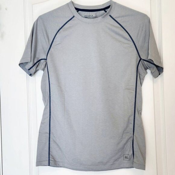 REI Short Sleeve Crew Shirt Gray Sz MED - Picture 1 of 4